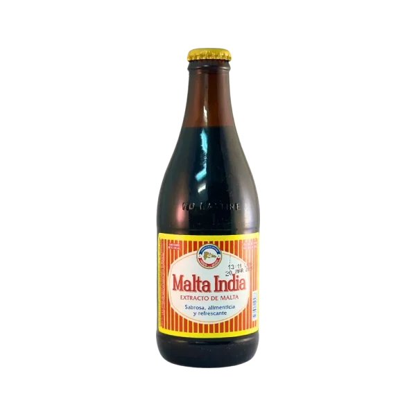 Malta India NonAlcoholic Malt Drink 22 oz Bottle Super Dominican